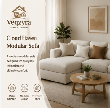 Veqzyra™ Cloud Haven Modular Sofa