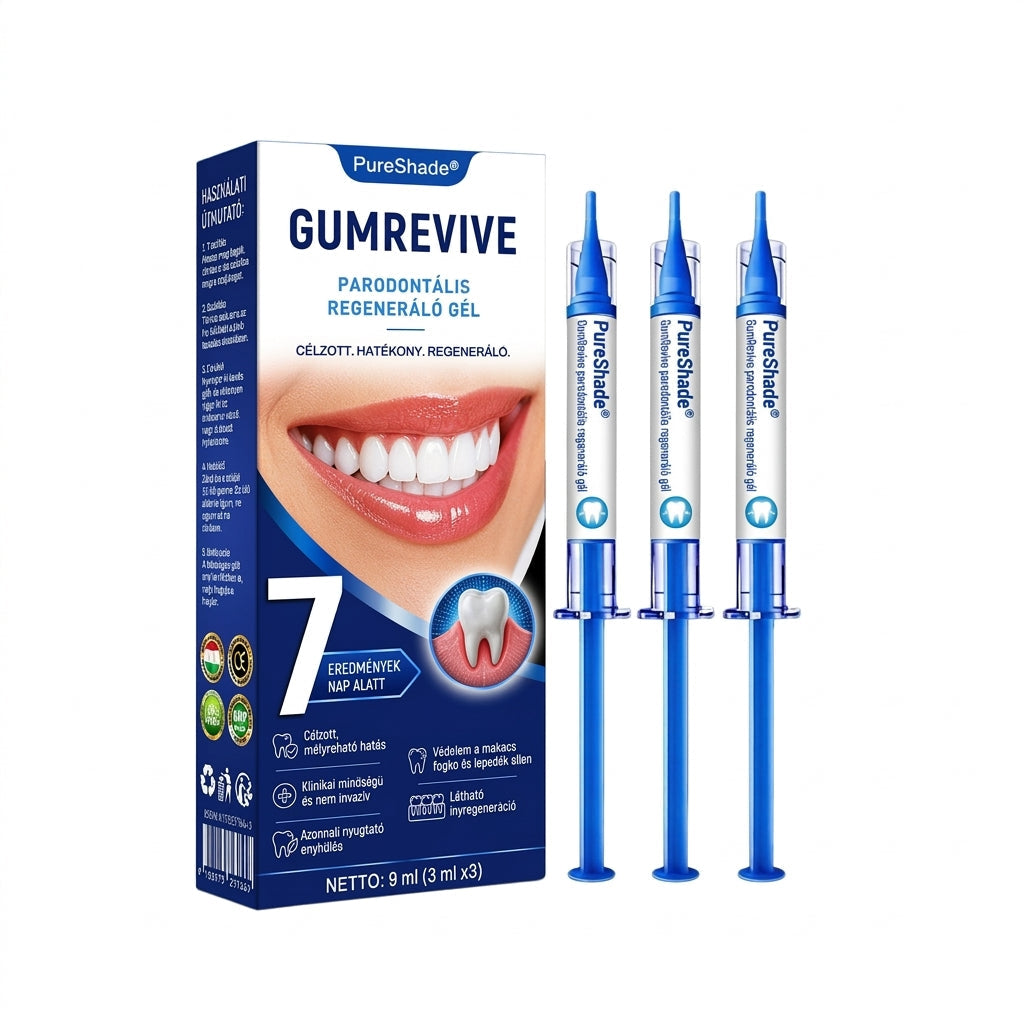 PureShade® 🦷🦷 GumRevive Ínyregeneráló Gél – Az egészségesebb ínyért és magabiztosabb mosolyért 👍