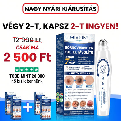 Hivatalos Márkabolt | 👩‍⚕️👩‍⚕️👩‍⚕️ Hiskin® 7 napos Szemölcseltávolító Roll-on Ápoló Folyadék (Fájdalommentes rollerball technológia, hegek nélkül) 🐬