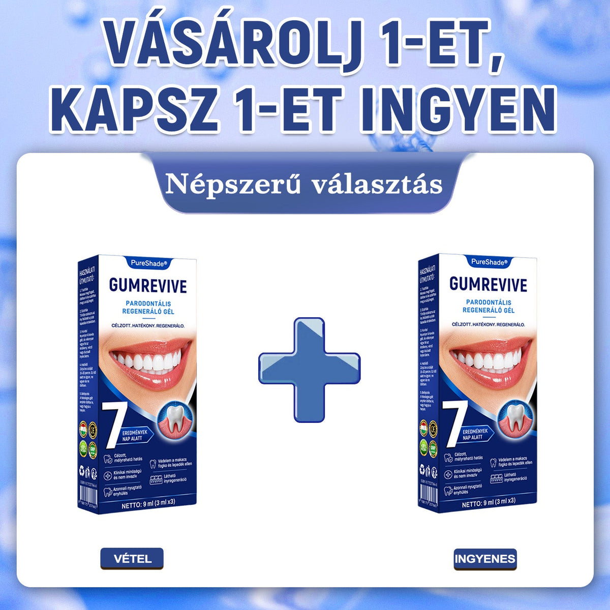 PureShade® 🦷🦷 GumRevive Ínyregeneráló Gél – Az egészségesebb ínyért és magabiztosabb mosolyért 👍