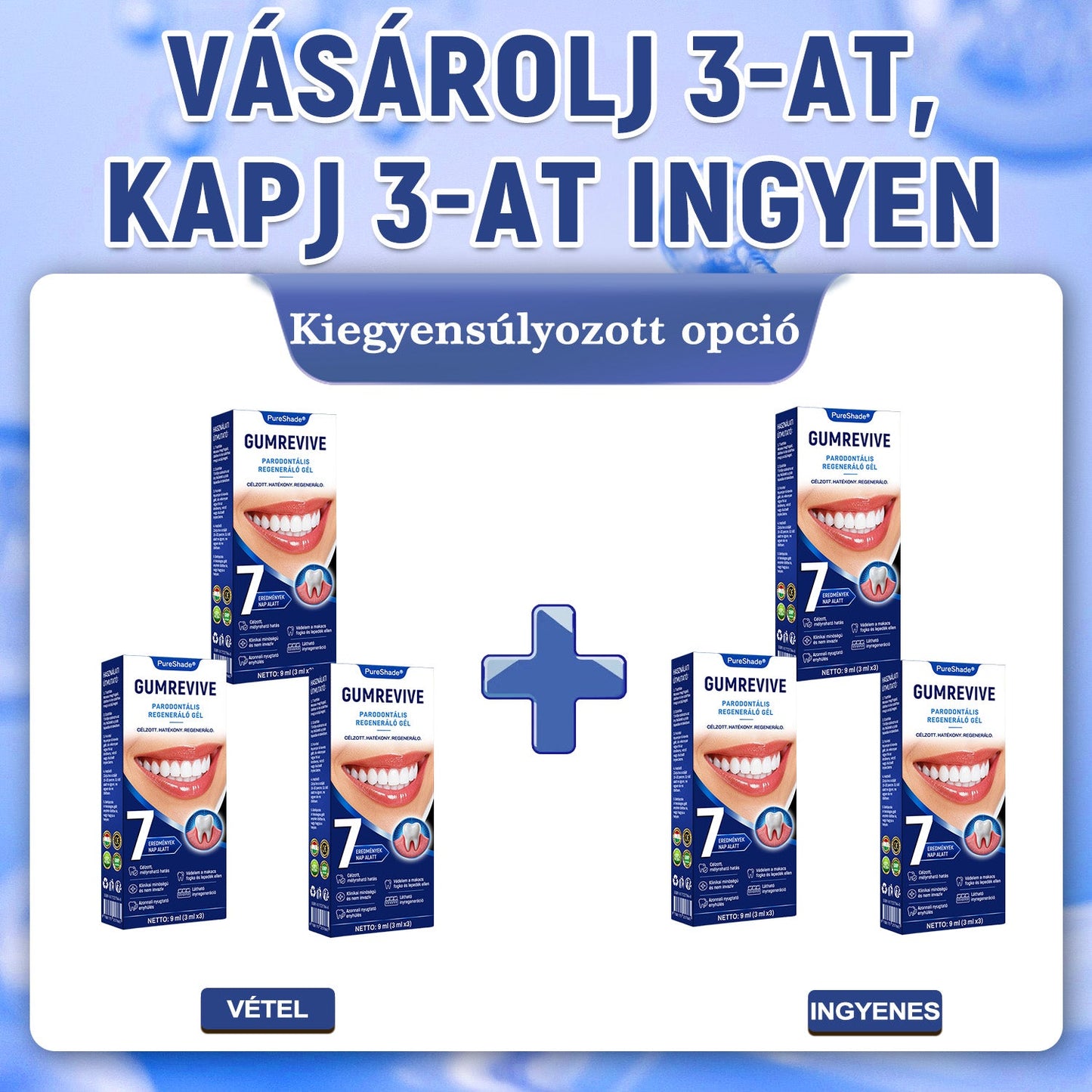 PureShade® 🦷🦷 GumRevive Ínyregeneráló Gél – Az egészségesebb ínyért és magabiztosabb mosolyért 👍