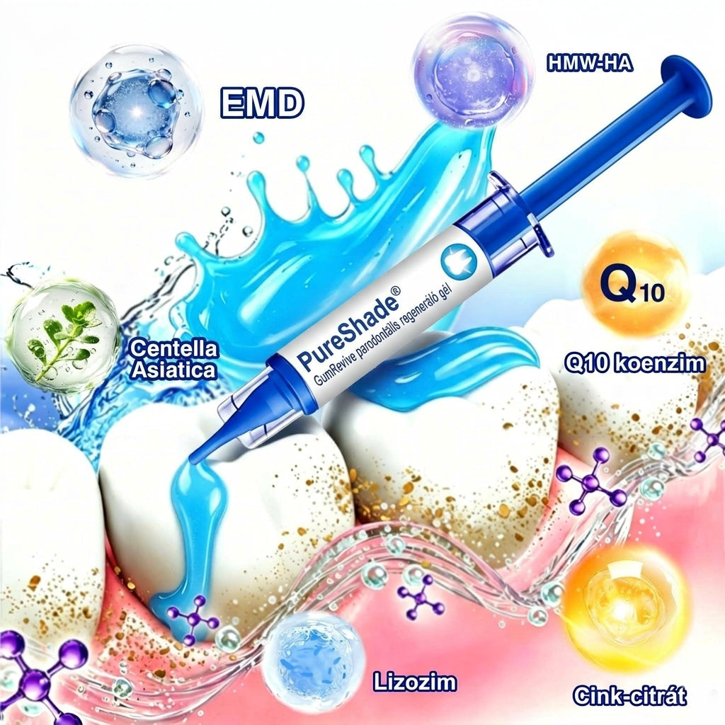 PureShade® 🦷🦷 GumRevive Ínyregeneráló Gél – Az egészségesebb ínyért és magabiztosabb mosolyért 👍