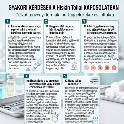 Hivatalos Márkabolt | 🚢 Hiskin® 7 napos Szemölcseltávolító Roll-on Ápoló Folyadék (Fájdalommentes rollerball technológia, hegek nélkül) 🐬