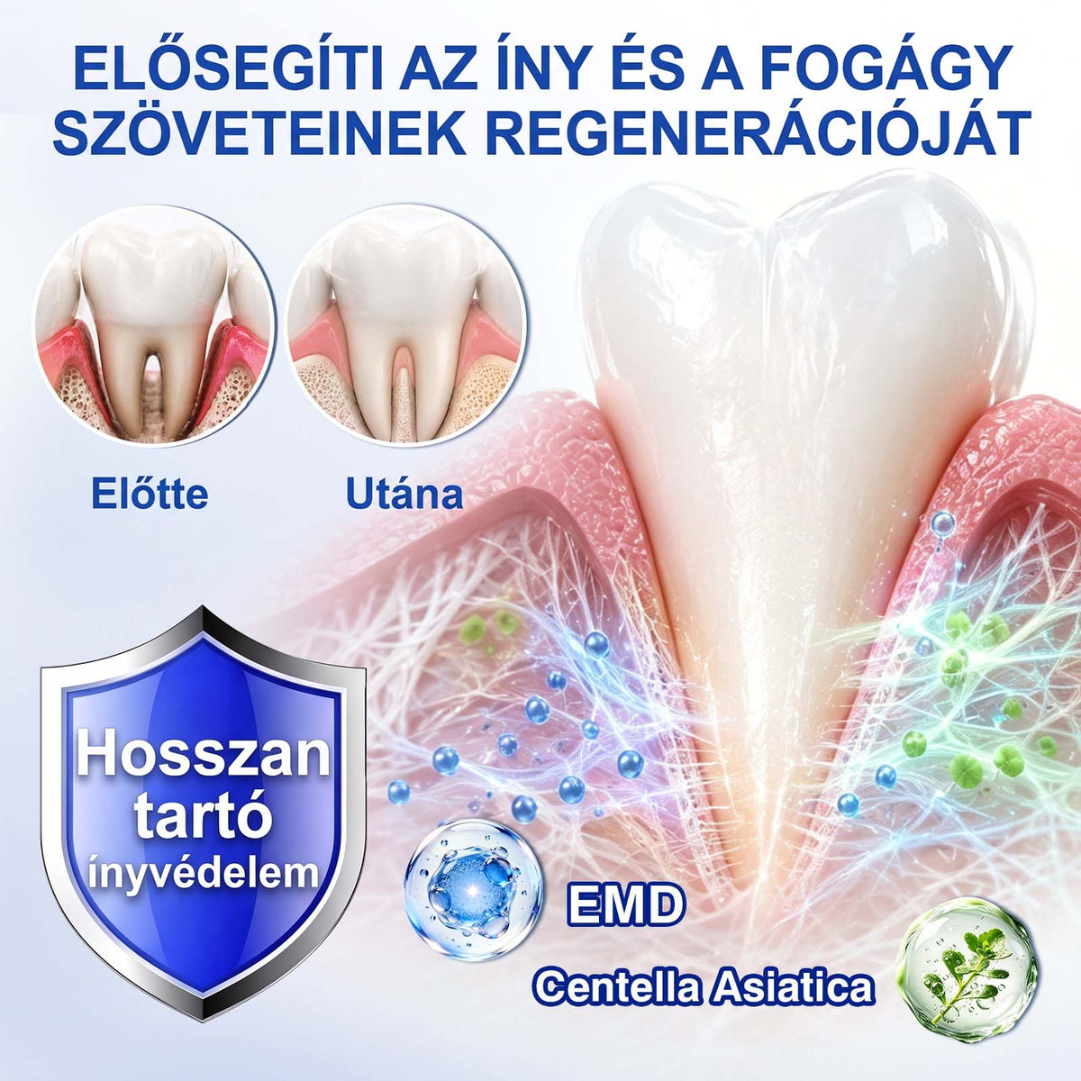 PureShade® 🦷🦷 GumRevive Ínyregeneráló Gél – Az egészségesebb ínyért és magabiztosabb mosolyért 👍